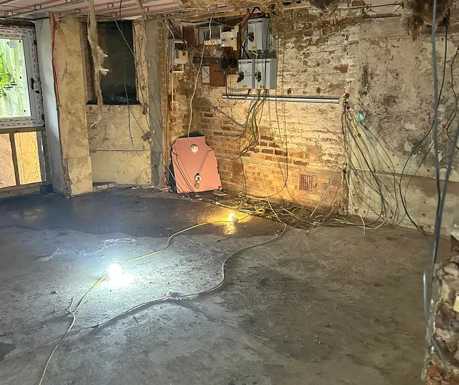 Wet Wall Issues Addressed with Basement Waterproofing in New Hampshire